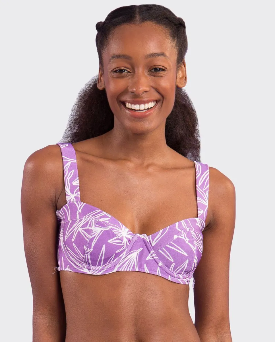 Утепленный лиф бикини-балконет с принтом Río de Sol, фиолетовый
Утепленный лиф бикини-балконет с принтом Río de Sol, фиолетовый