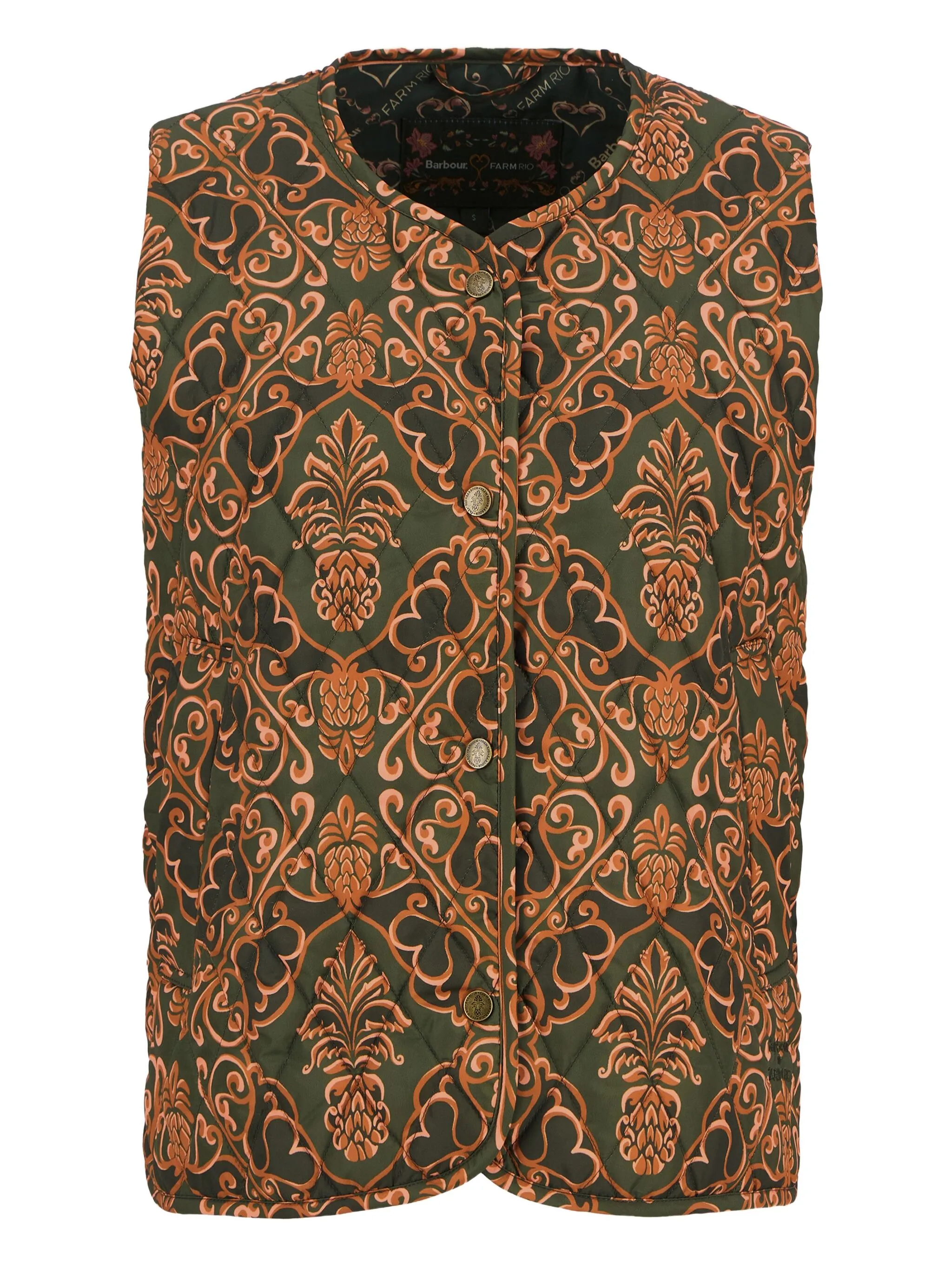 Дутый жилет с узором Farm Rio, зеленый
Дутый жилет с узором Farm Rio, зеленый