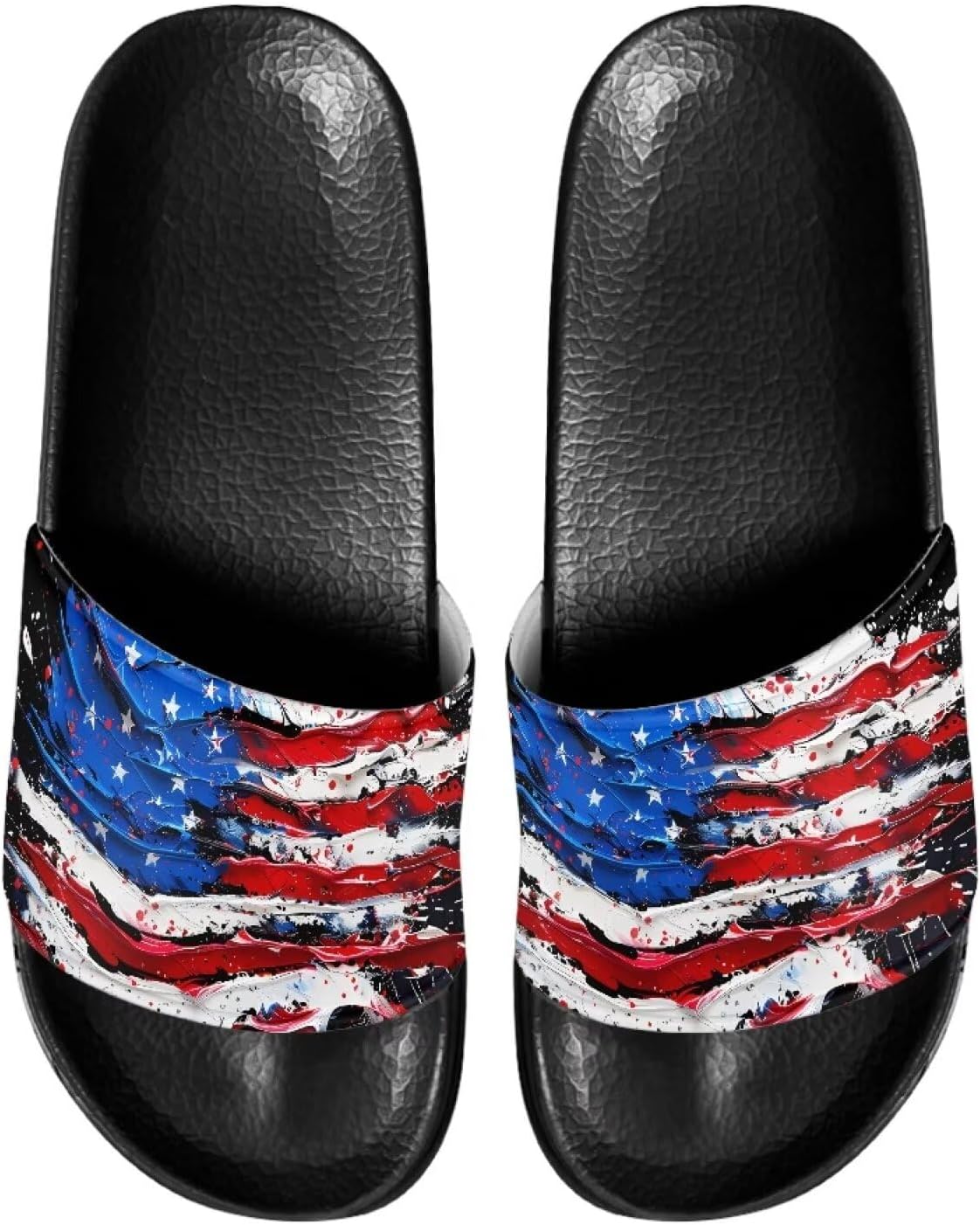 Сланцы для мужчин, противоскользящие, быстро сохнущие, мягкие и легкие, с открытым носком Pugasmiru, Oil Painting America Flag Pattern
Сланцы для мужчин, противоскользящие, быстро сохнущие, мягкие и легкие, с открытым носком Pugasmiru, Oil Painting America Flag Pattern