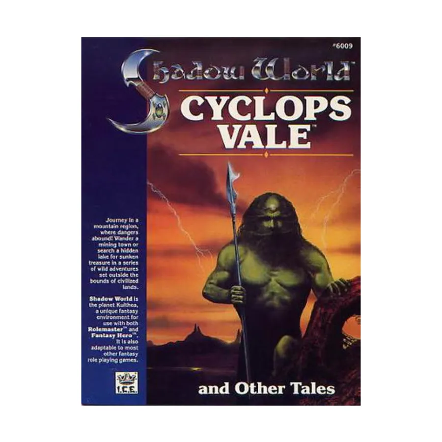 Модуль Cyclops Vale and Other Tales, Shadow World (I.C.E.)
Модуль Cyclops Vale and Other Tales, Shadow World (I.C.E.)
