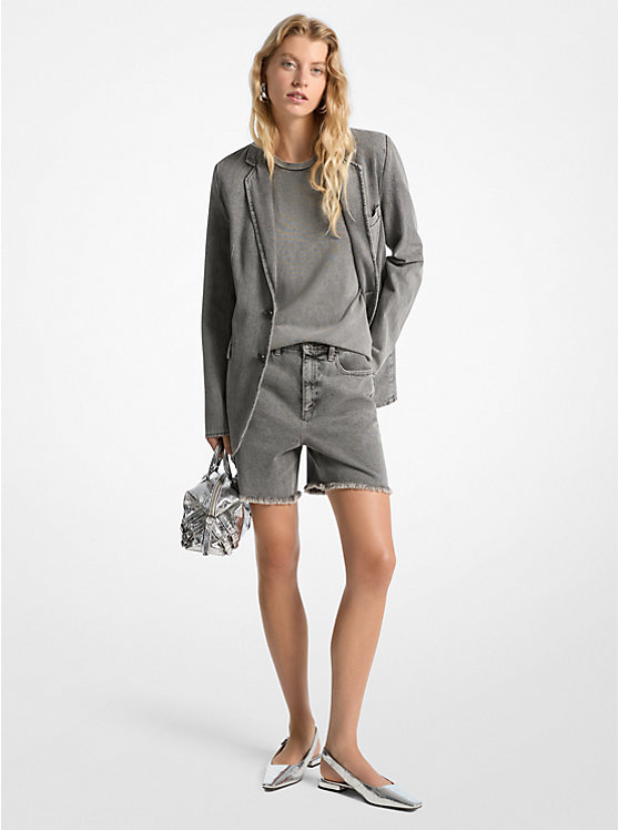 Джинсовые шорты бойфренда Michael Kors, серый
Джинсовые шорты бойфренда Michael Kors, серый