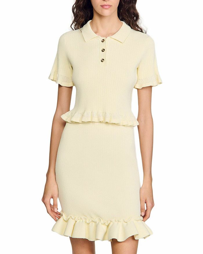 Воланистый свитер Sandro, желтый
Воланистый свитер Sandro, желтый