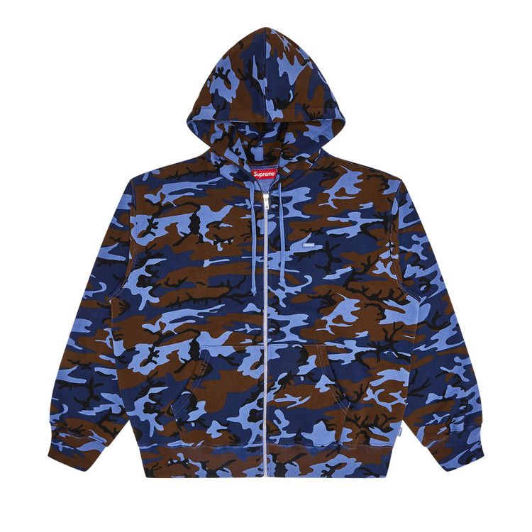 Толстовка Supreme Small Box Zip Up Hooded Sweatshirt, Blue Camo 
Толстовка Supreme Small Box Zip Up Hooded Sweatshirt, Blue Camo