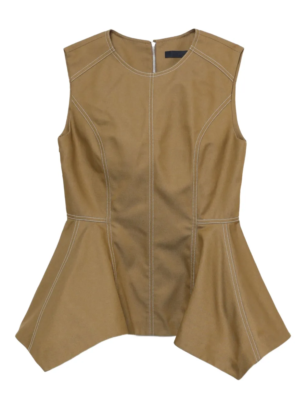 Топ без рукавов с баской Juun.J, нейтральный
Топ без рукавов с баской Juun.J, нейтральный