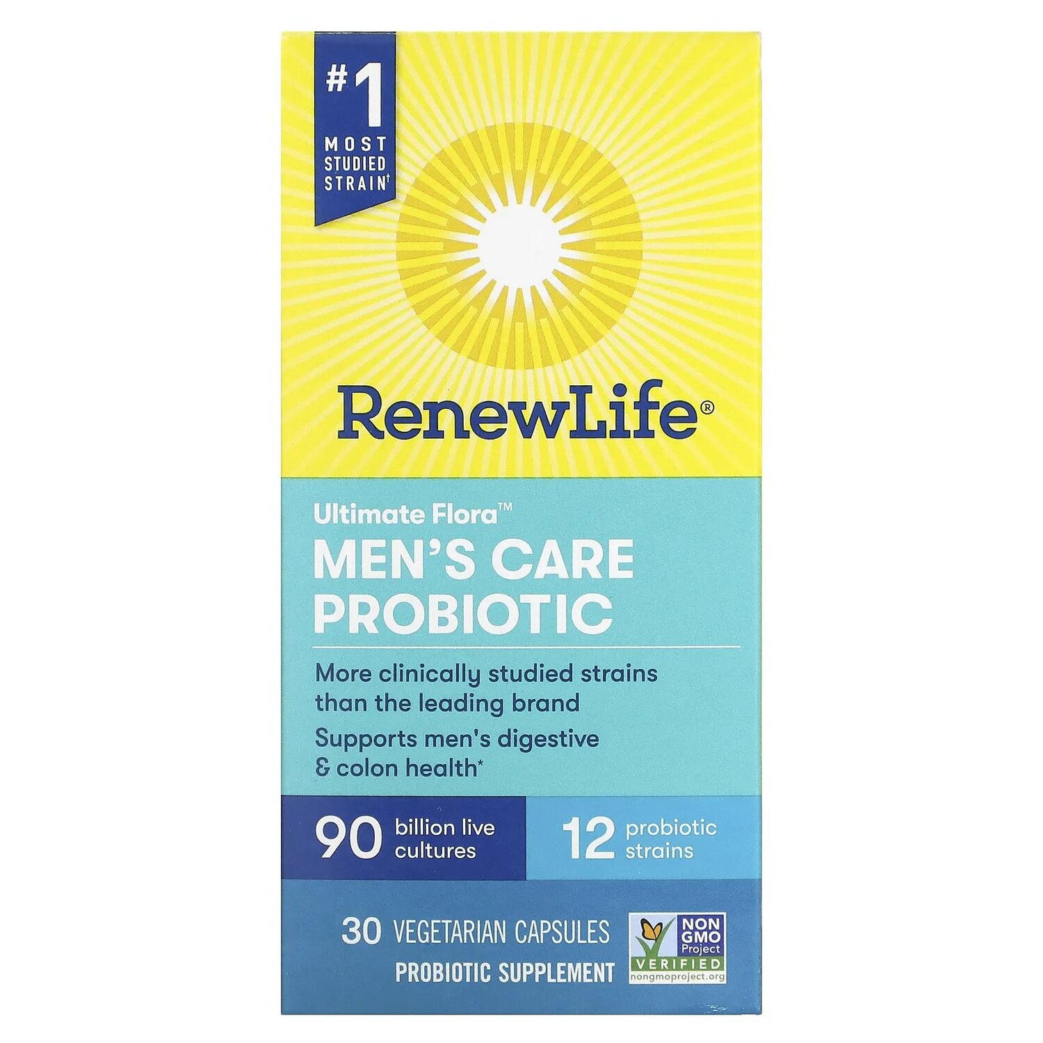 Renew Life Ultimate Flora Men's Care Probiotic 90 Billion Live Cultures 30 Vegetarian Capsules
Renew Life Ultimate Flora Men's Care Probiotic 90 Billion Live Cultures 30 Vegetarian Capsules
