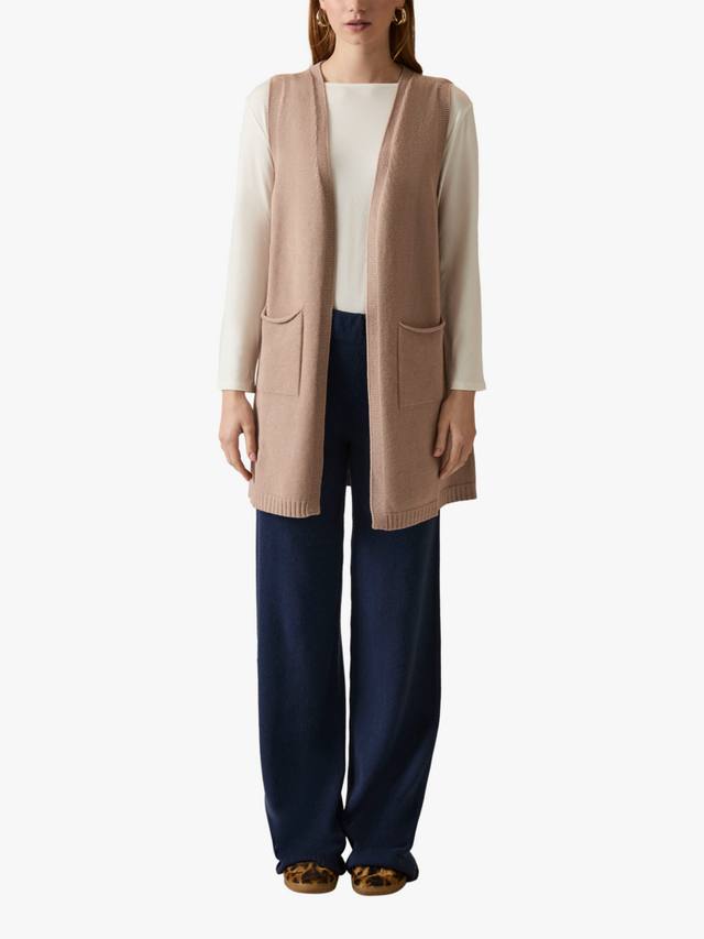 Вязаный удлиненный кардиган без рукавов James Lakeland, серо-коричневый
Вязаный удлиненный кардиган без рукавов James Lakeland, серо-коричневый