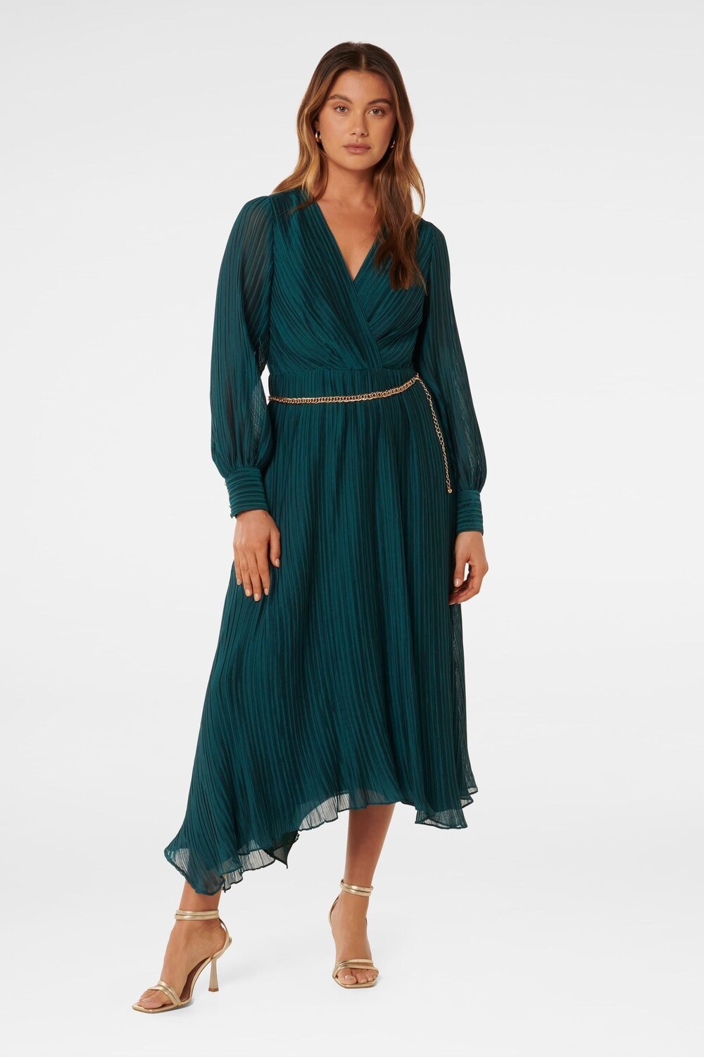 Платье миди Genevieve с жатым эффектом Forever New, зеленый
Платье миди Genevieve с жатым эффектом Forever New, зеленый