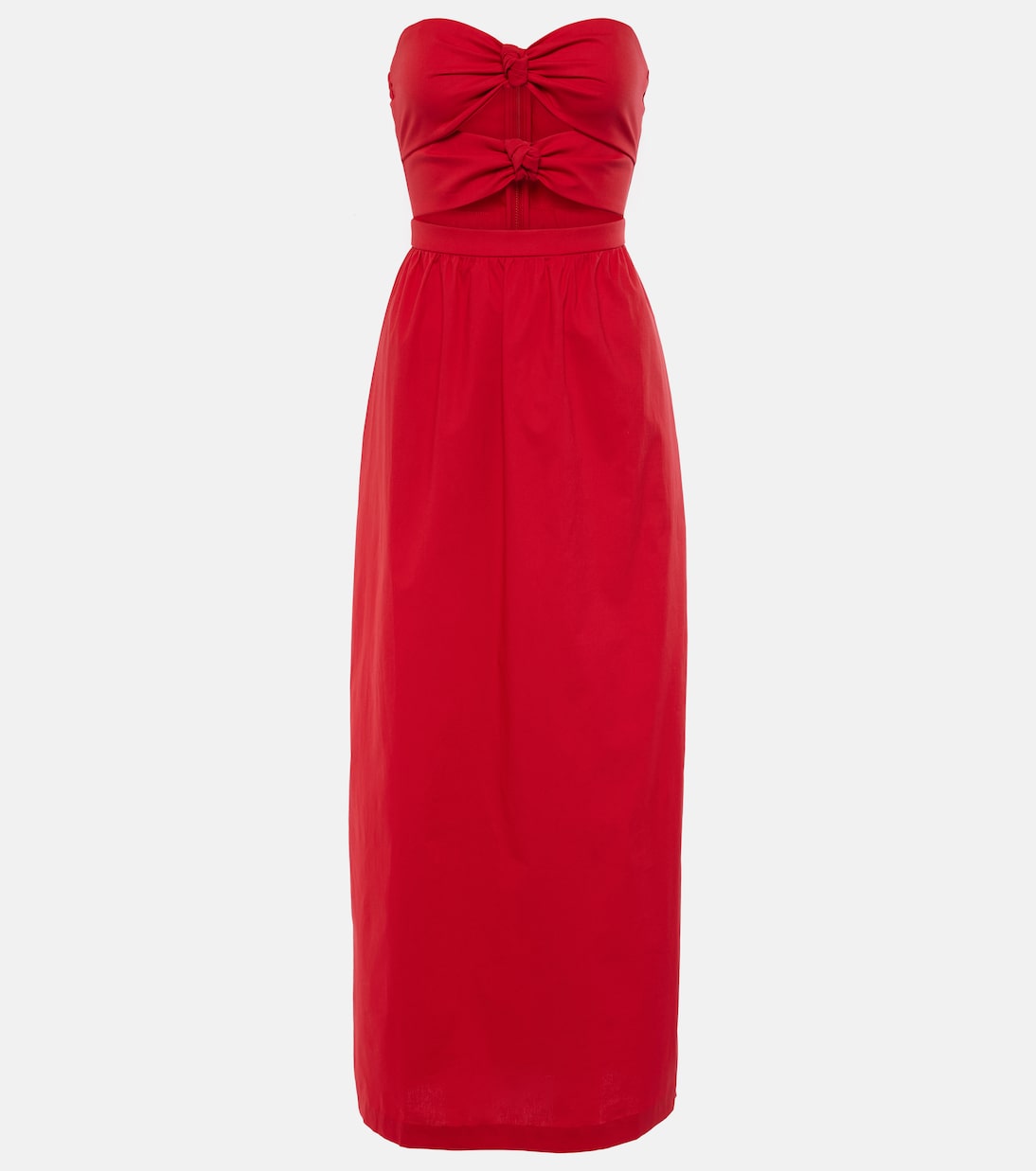 Платье макси из хлопкового джерси со сборками Adriana Degreas, красный
Платье макси из хлопкового джерси со сборками Adriana Degreas, красный
