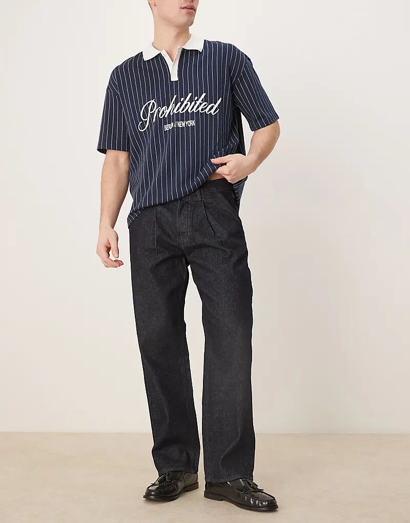 Джинсы Kobe свободного кроя со складками темно-синего цвета Selected Homme
Джинсы Kobe свободного кроя со складками темно-синего цвета Selected Homme