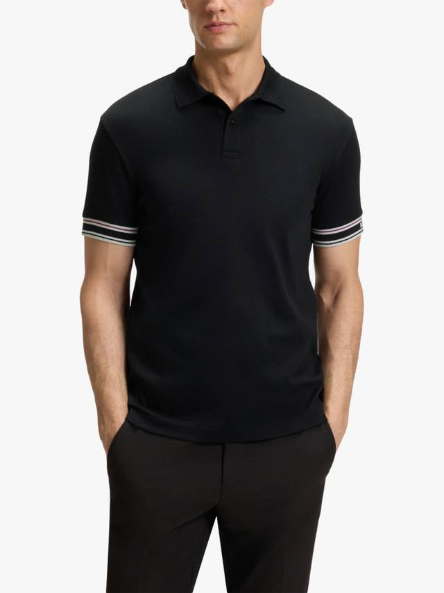 BOSS хлопковая поло с коротким рукавом HUGO BOSS, Black
BOSS хлопковая поло с коротким рукавом HUGO BOSS, Black