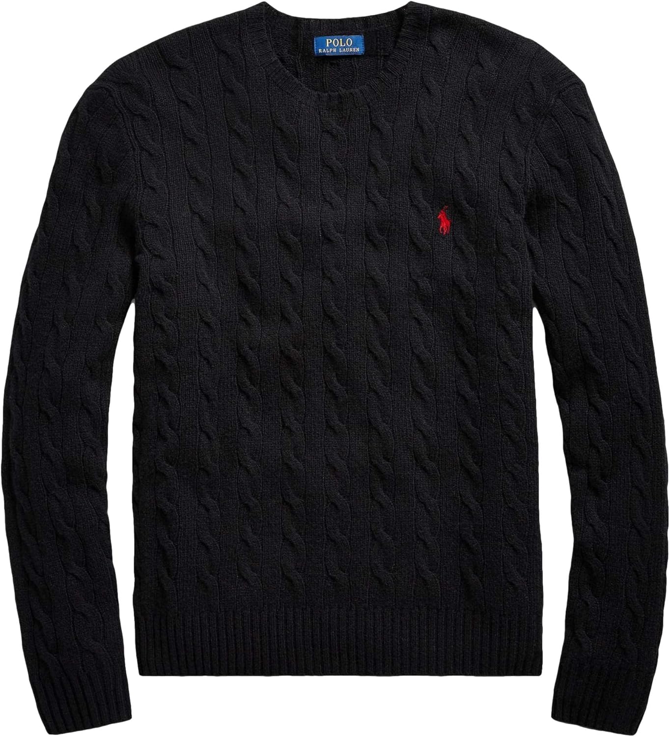 Polo Ralph Lauren Mens Cable-Knit Cotton Sweater, Fall/Winter 2021) Black Polo Shirt
Polo Ralph Lauren Mens Cable-Knit Cotton Sweater, Fall/Winter 2021) Black Polo Shirt