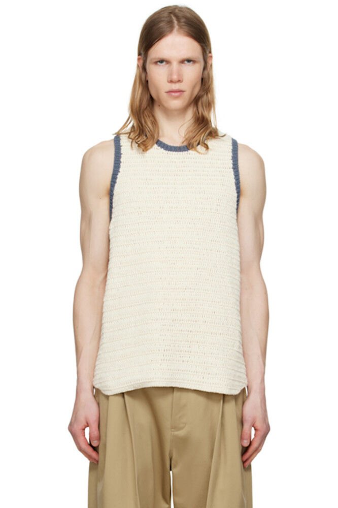 Майка-топ Off-White с отделкой крючком RICE NINE TEN
Майка-топ Off-White с отделкой крючком RICE NINE TEN