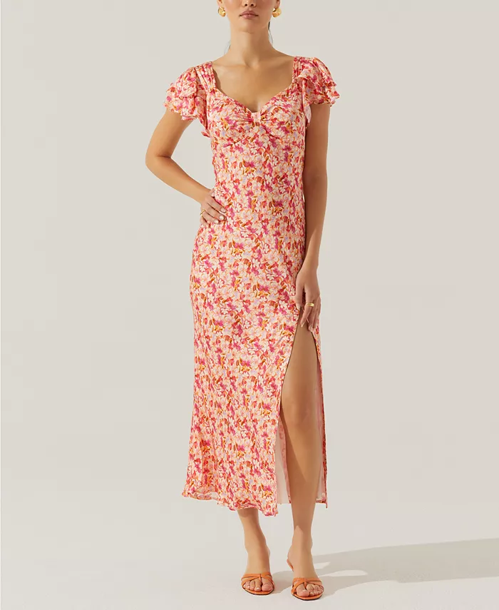 Женское платье миди Maisy с цветочным принтом и рукавами-крылышками ASTR the Label, розовый
Женское платье миди Maisy с цветочным принтом и рукавами-крылышками ASTR the Label, розовый