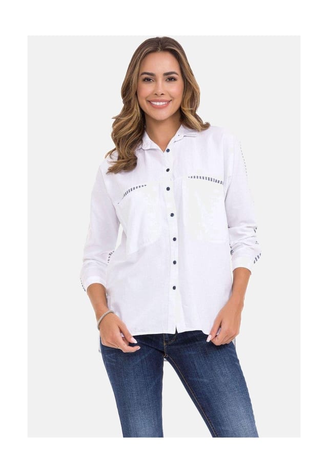 Рубашка блузка Cipo & Baxx, белый
Рубашка блузка Cipo & Baxx, белый