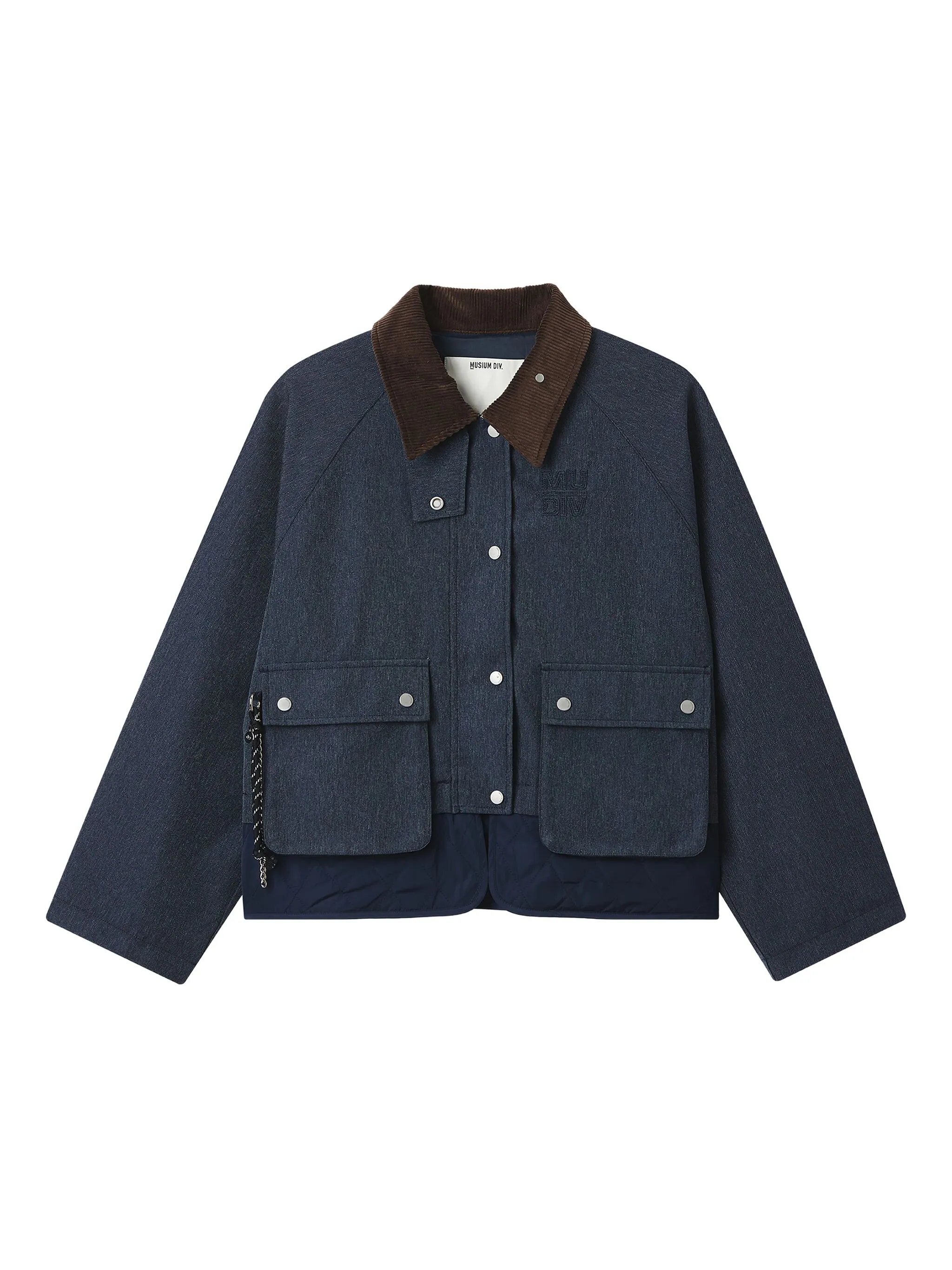 Куртка с вельветовым воротником и карманами Musium Div., синий
Куртка с вельветовым воротником и карманами Musium Div., синий