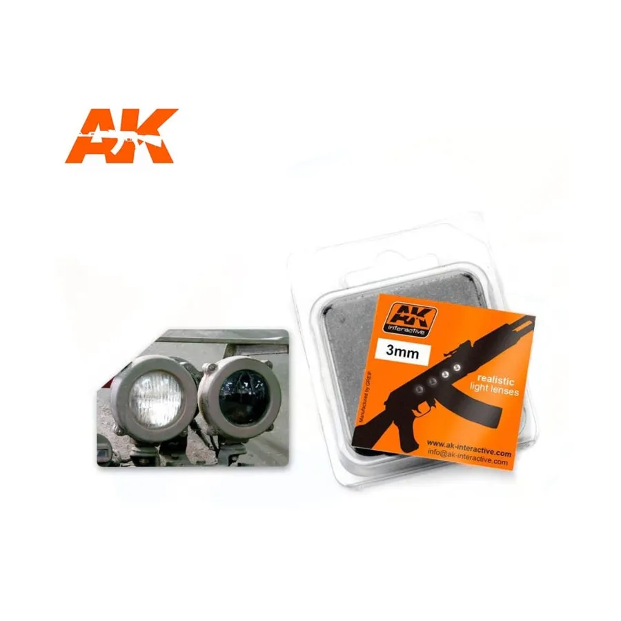 Линзы - белый/черный 3 мм, Auxiliaries & Effects (AK-Interactive) 
Линзы - белый/черный 3 мм, Auxiliaries & Effects (AK-Interactive)