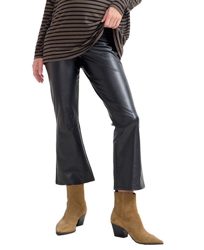 Растягивающиеся кожаные брюки-клеш для беременных HATCH Collection, черный
Растягивающиеся кожаные брюки-клеш для беременных HATCH Collection, черный