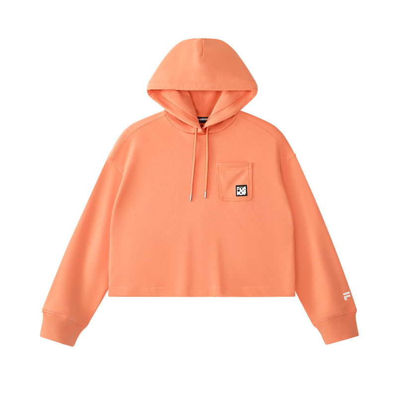 Толстовка женская осенняя оранжевая FILA FUSION 
Толстовка женская осенняя оранжевая FILA FUSION