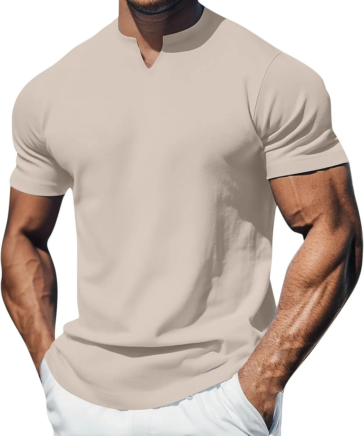 Мужская футболка Henley с коротким рукавом, S-3XL WENKOMG1
Мужская футболка Henley с коротким рукавом, S-3XL WENKOMG1