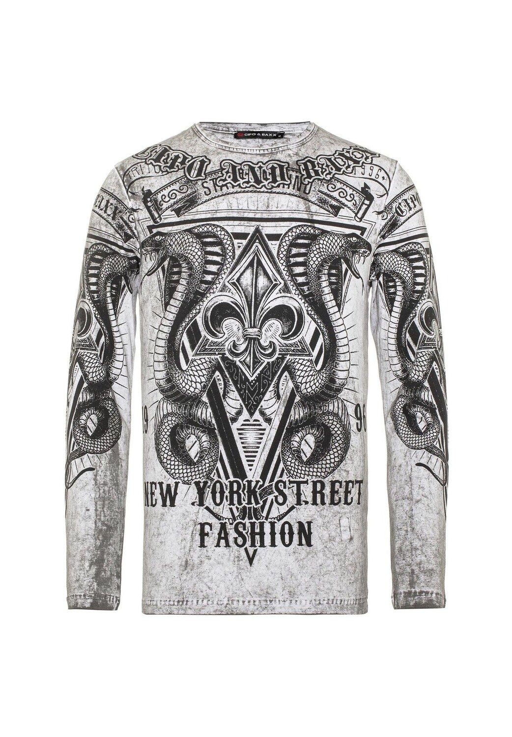 СВИТШОТ с крупным принтом CIPO & BAXX, серый
СВИТШОТ с крупным принтом CIPO & BAXX, серый
