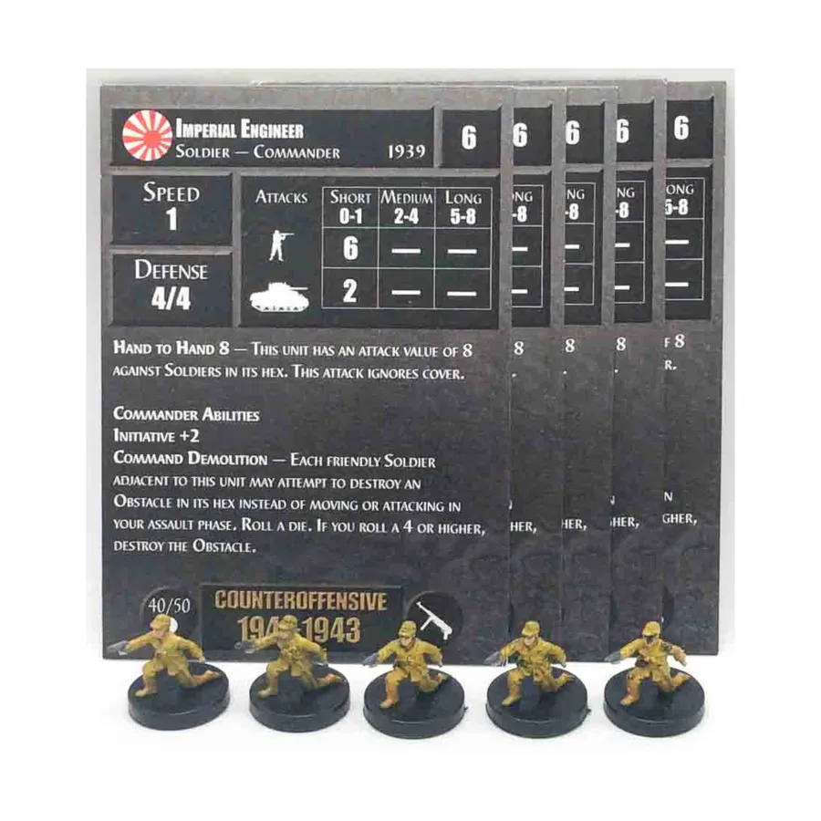 Имперский инженер (С) x5, Axis & Allies - Collectible Miniatures Game - Counter Offensive 1941-1943 Singles
Имперский инженер (С) x5, Axis & Allies - Collectible Miniatures Game - Counter Offensive 1941-1943 Singles