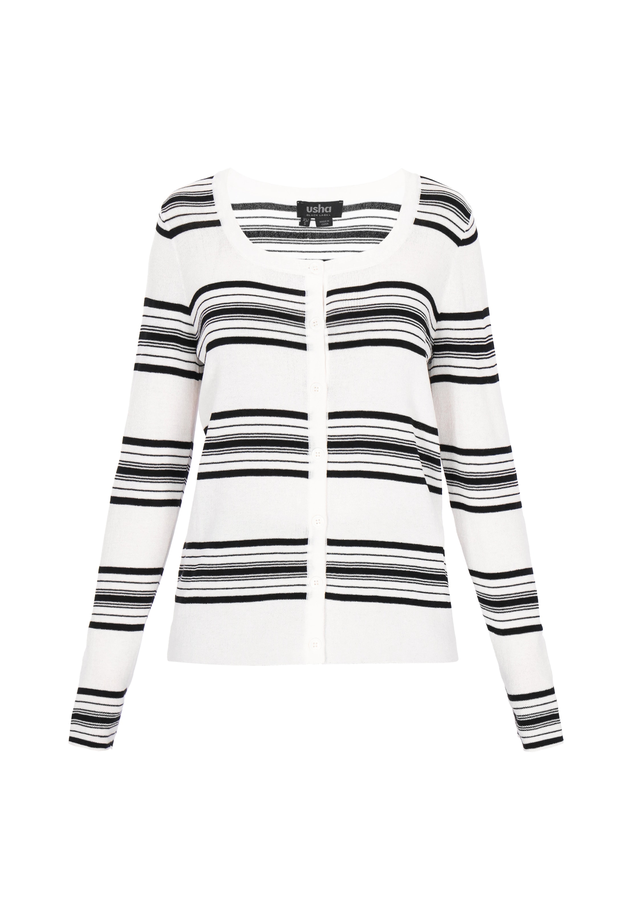 Usha BLACK LABEL Кардиган 'Classic' вязаный в цвете Off White
Usha BLACK LABEL Кардиган 'Classic' вязаный в цвете Off White