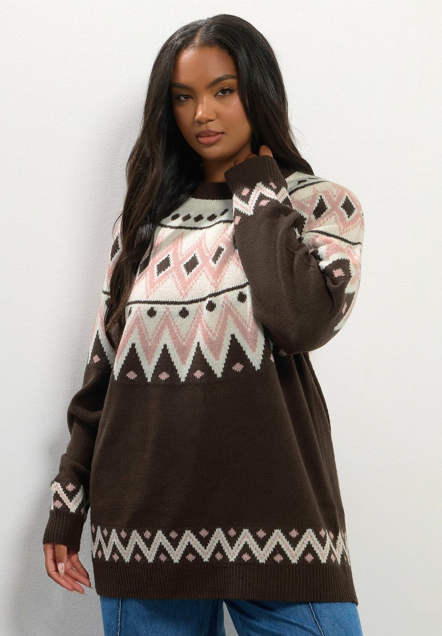 Джемпер Yours Clothing Jumper, Chocolate/Brown
Джемпер Yours Clothing Jumper, Chocolate/Brown