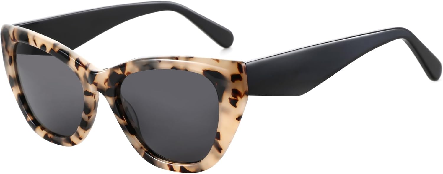 Женские поляризованные солнцезащитные очки ZENOTTIC «кошачий глаз»: модные дизайнерские солнцезащитные очки в стиле ретро, квадратные стильные модели, C04 Demi Grey Frame - Black Lens
Женские поляризованные солнцезащитные очки ZENOTTIC «кошачий глаз»: модные дизайнерские солнцезащитные очки в стиле ретро, квадратные стильные модели, C04 Demi Grey Frame - Black Lens