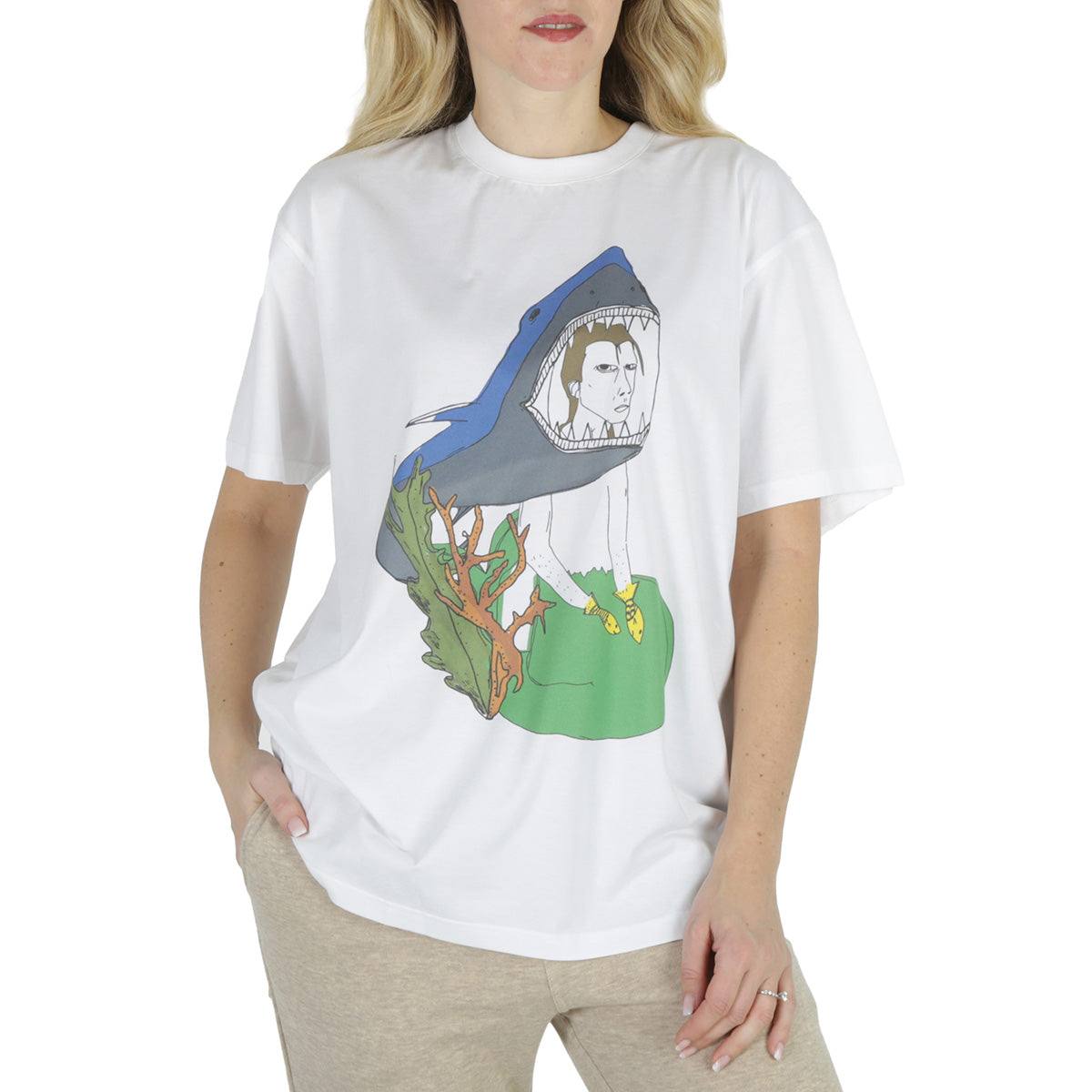 Бурберри Белая морская скетч-принт оверсайз футболка Burberry
Бурберри Белая морская скетч-принт оверсайз футболка Burberry