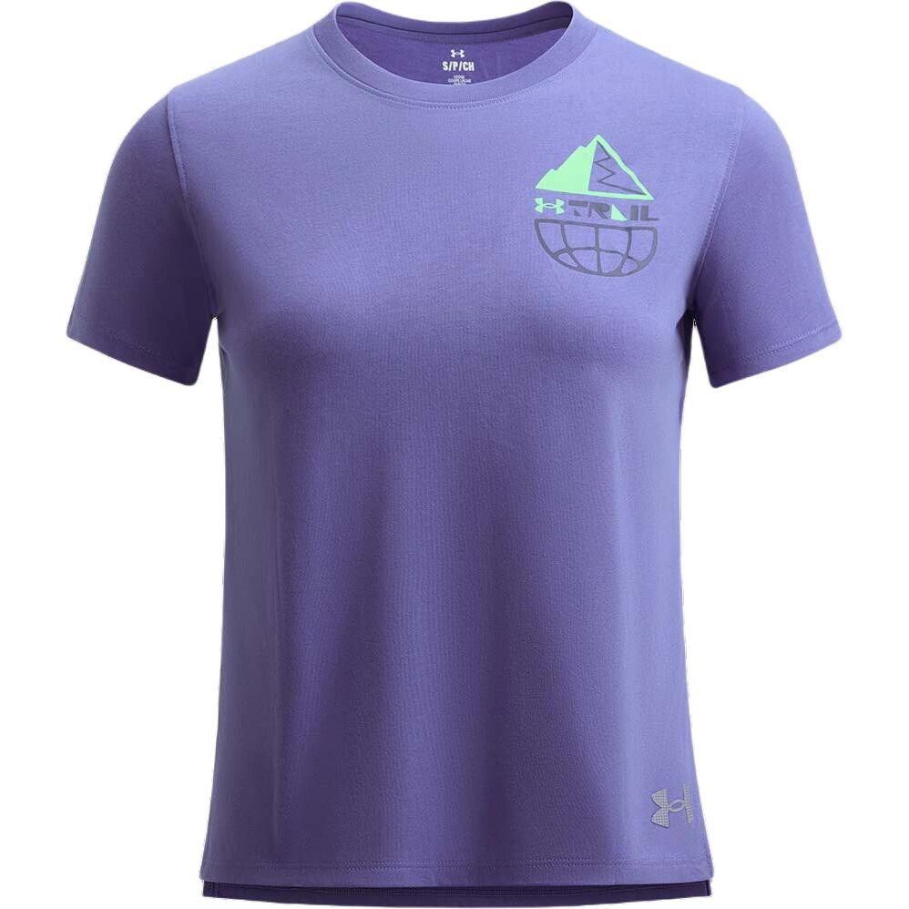 Футболка женская карбоново-синяя Under Armour 
Футболка женская карбоново-синяя Under Armour