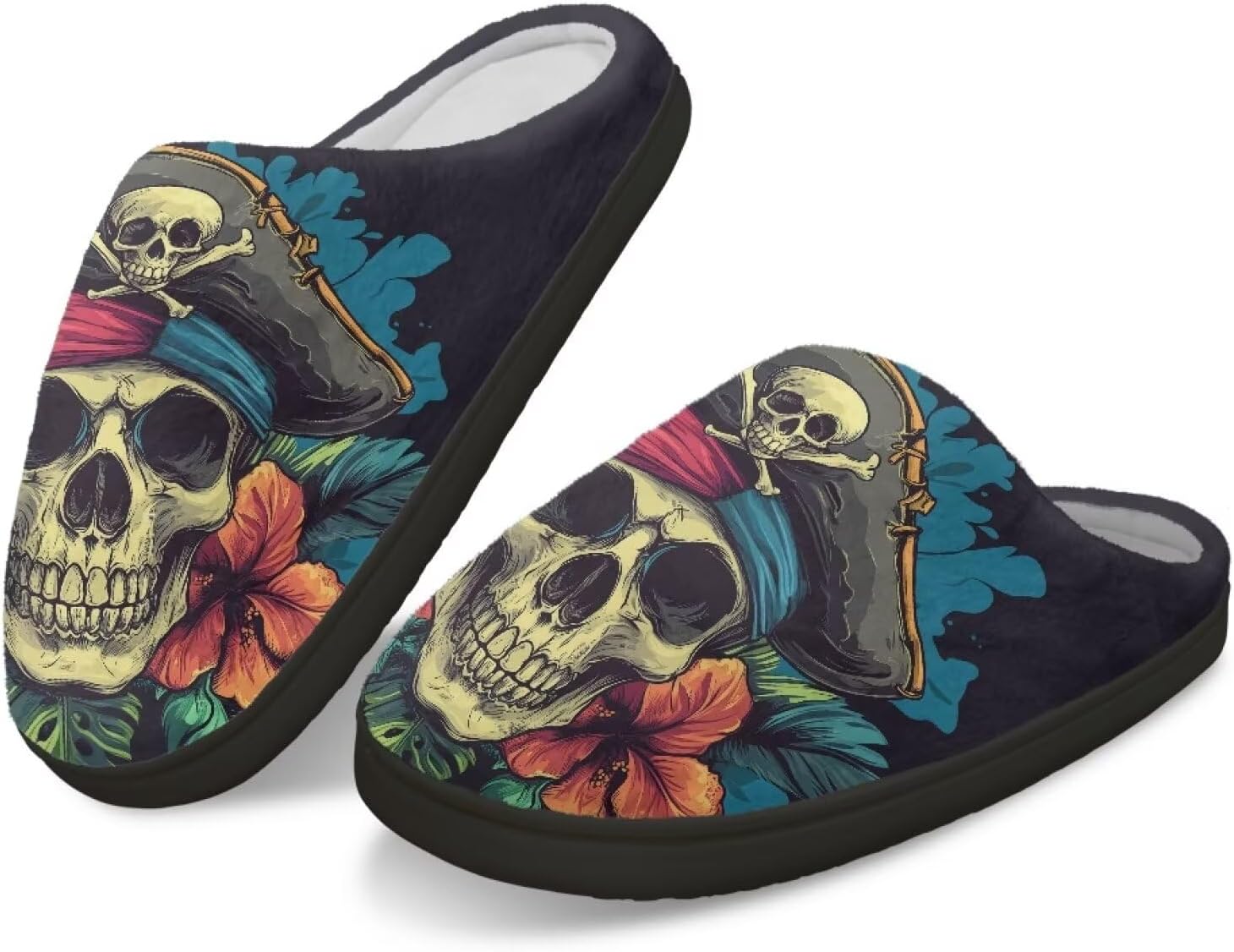 Мужские зимние мягкие плюшевые тапочки Qoiuvncy, противоскользящие, пушистые, с рисунком черепа, уютные, теплые хлопковые обувь, размер US 2-12, Skeleton Pirate
Мужские зимние мягкие плюшевые тапочки Qoiuvncy, противоскользящие, пушистые, с рисунком черепа, уютные, теплые хлопковые обувь, размер US 2-12, Skeleton Pirate