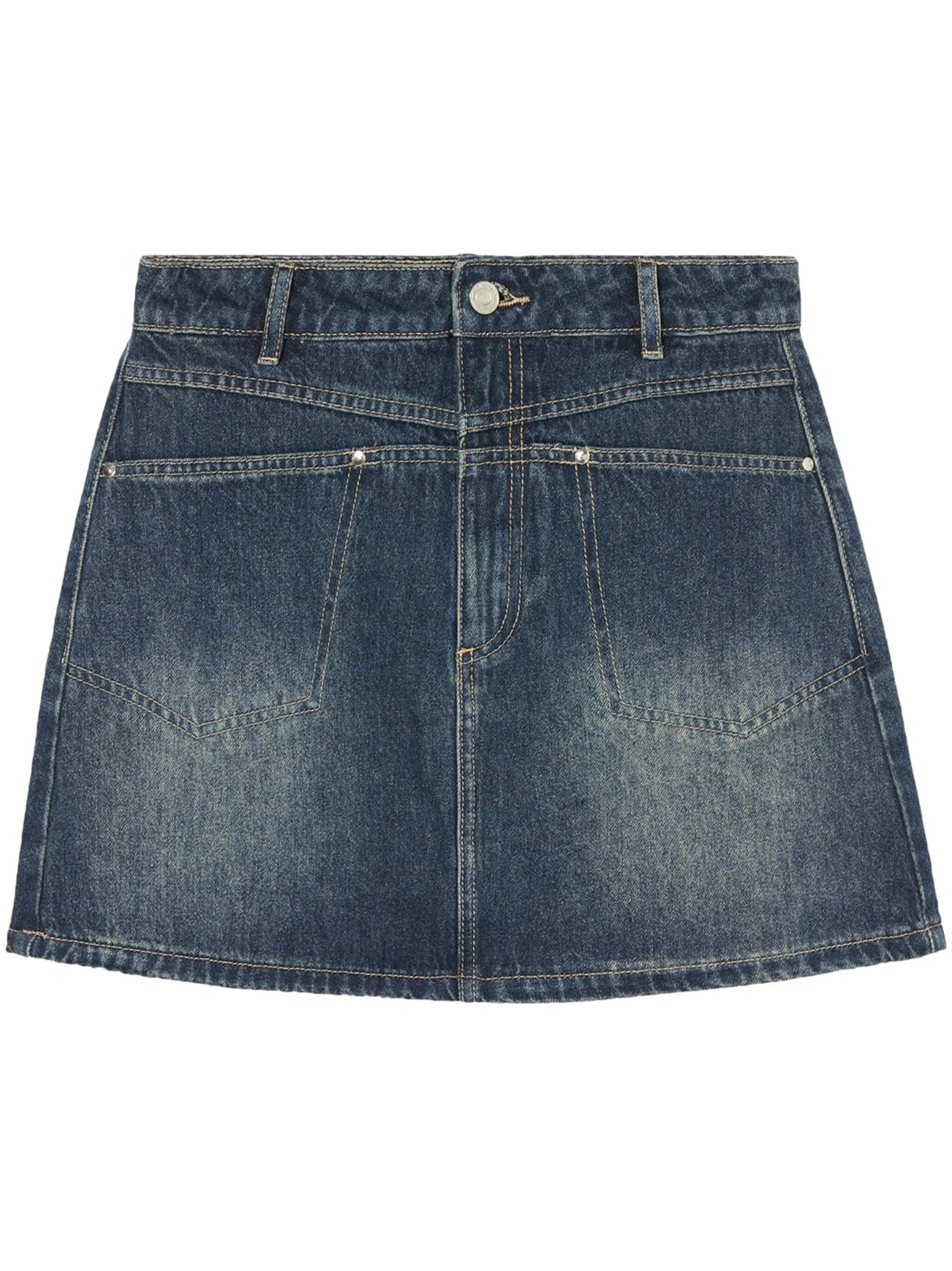 Джинсовая мини-юбка А-силуэта B+Ab, синий
Джинсовая мини-юбка А-силуэта B+Ab, синий