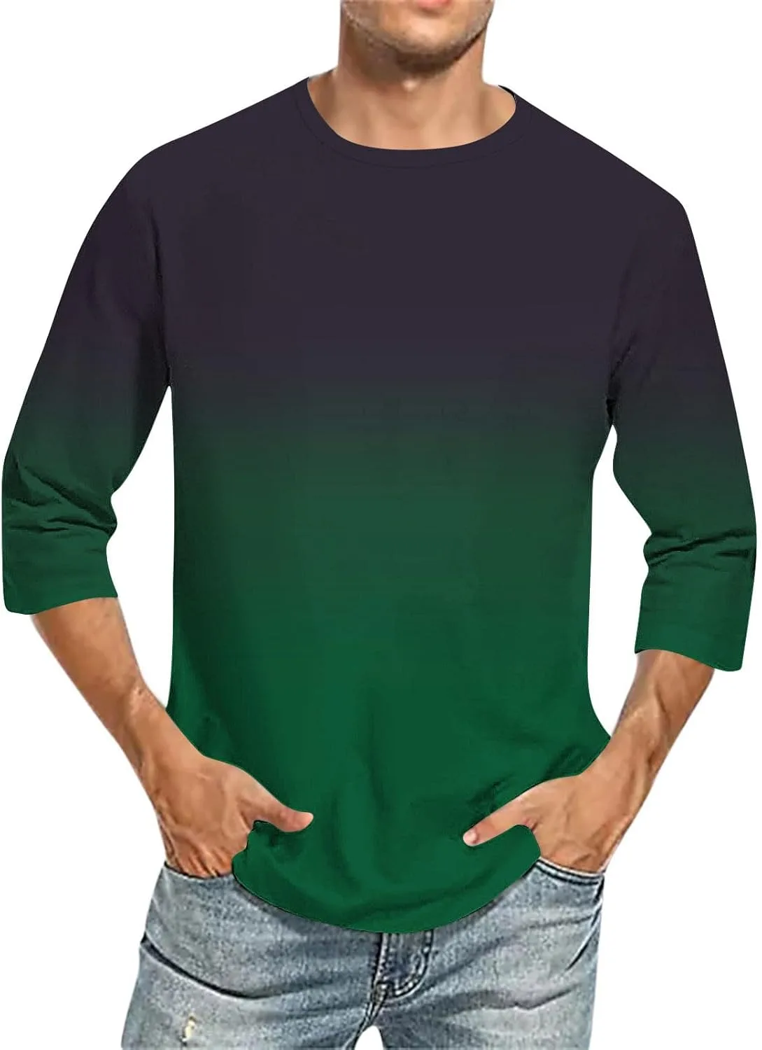 Футболка для мужчин Casual 3/4 рукава Loose Fit
Футболка для мужчин Casual 3/4 рукава Loose Fit