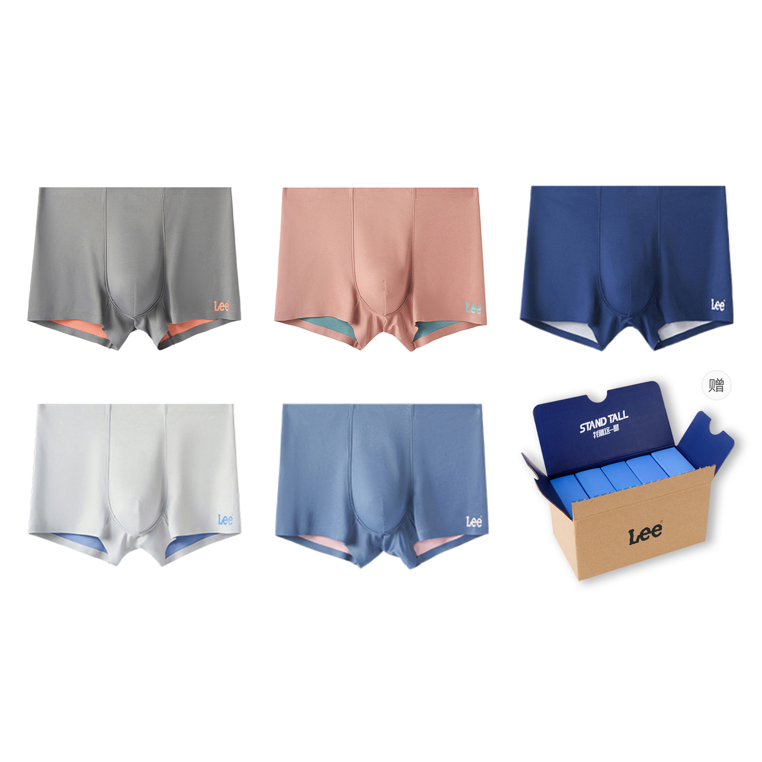Lee Подарочный набор мужского белья 5 пар
Lee Подарочный набор мужского белья 5 пар