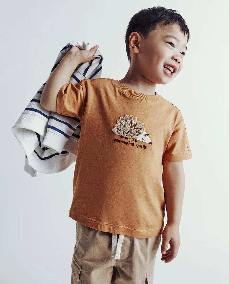 Футболка с коротким рукавом и принтом Sfera, коричневый
Футболка с коротким рукавом и принтом Sfera, коричневый