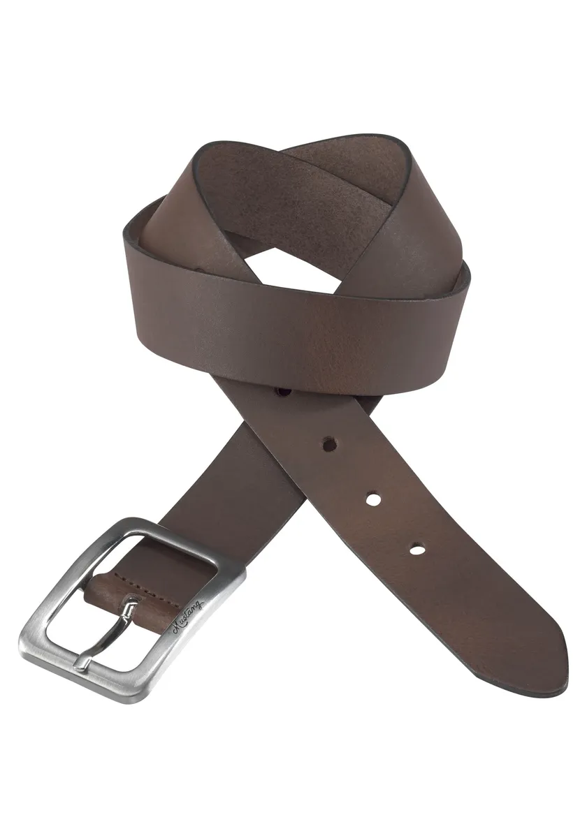 Кожаный ремень MUSTANG, кожаный ремень с винтажным характером, коричневый
Кожаный ремень MUSTANG, кожаный ремень с винтажным характером, коричневый