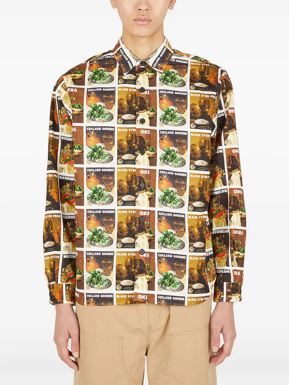 Хлопковая рубашка SKY HIGH FARM, коричневый
Хлопковая рубашка SKY HIGH FARM, коричневый