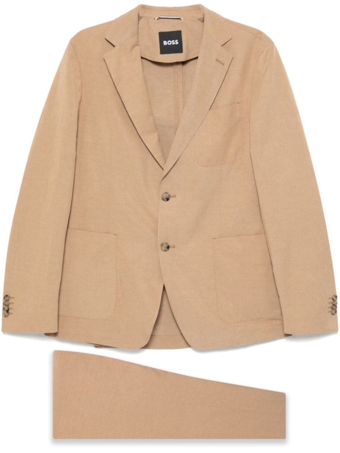 Костюм с однобортным пиджаком BOSS, коричневый
Костюм с однобортным пиджаком BOSS, коричневый