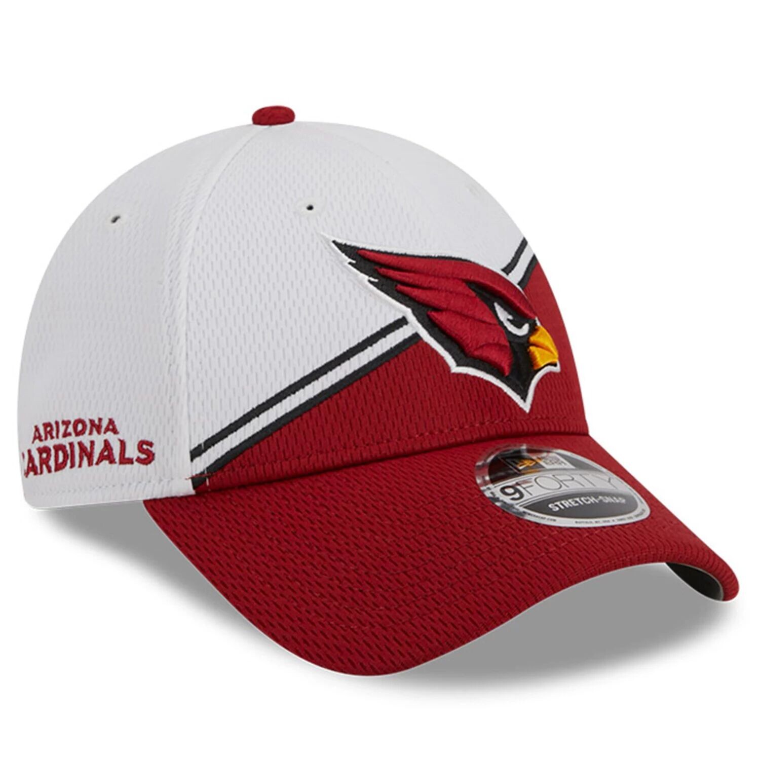 Мужская регулируемая кепка New Era White/Cardinal Arizona Cardinals 2023 Sideline 9FORTY
Мужская регулируемая кепка New Era White/Cardinal Arizona Cardinals 2023 Sideline 9FORTY