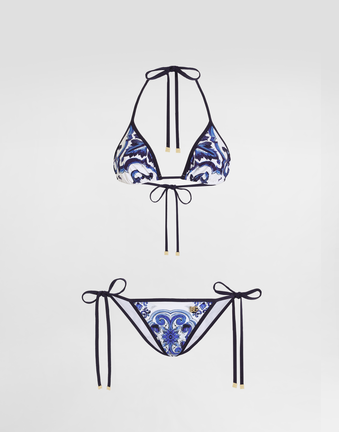 Треугольное бикини с принтом майолика Dolce & Gabbana, принт
Треугольное бикини с принтом майолика Dolce & Gabbana, принт