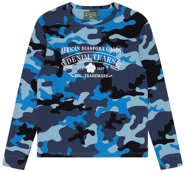 Футболка Denim Tears ADG Thermal, синий
Футболка Denim Tears ADG Thermal, синий