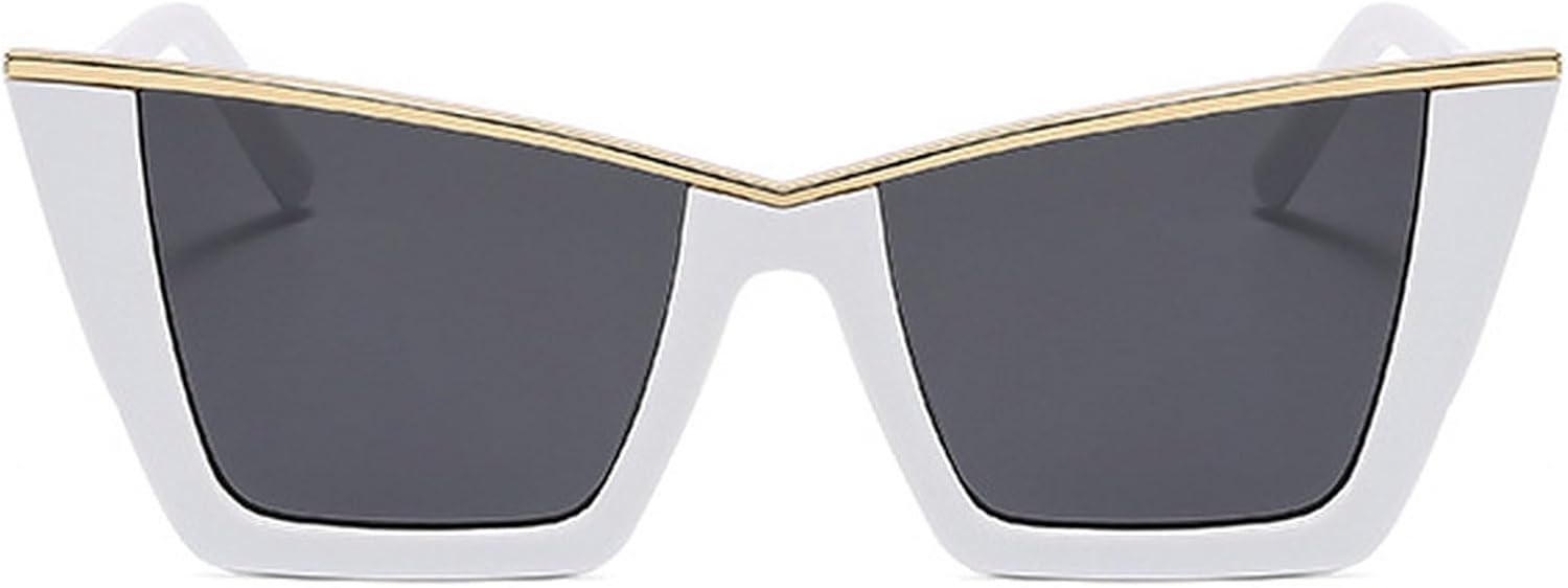 Винтажные солнцезащитные очки Willochra большого размера с квадратными заклепками для женщин, модные солнцезащитные очки «кошачий глаз» с градиентным переходом цвета, защита от УФ-излучения UV400, White
Винтажные солнцезащитные очки Willochra большого размера с квадратными заклепками для женщин, модные солнцезащитные очки «кошачий глаз» с градиентным переходом цвета, защита от УФ-излучения UV400, White