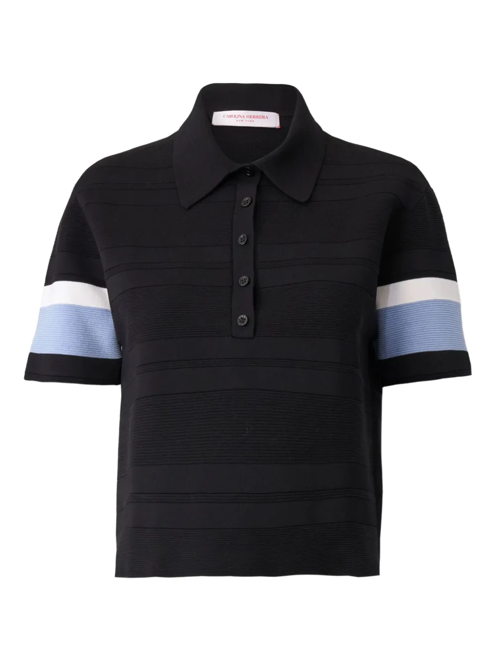 Рубашка поло с отделкой в полоску Carolina Herrera, черный
Рубашка поло с отделкой в полоску Carolina Herrera, черный