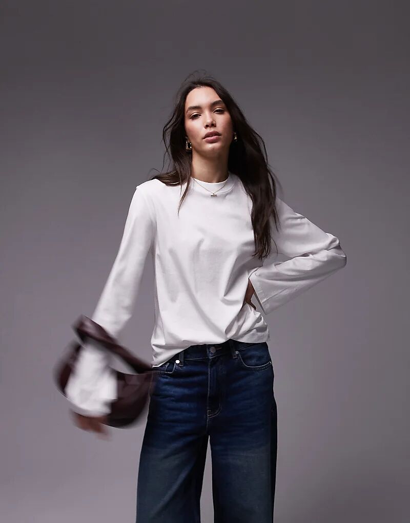 Свободный топ из джерси с асимметричной боковой сборкой белого цвета & Other Stories
Свободный топ из джерси с асимметричной боковой сборкой белого цвета & Other Stories