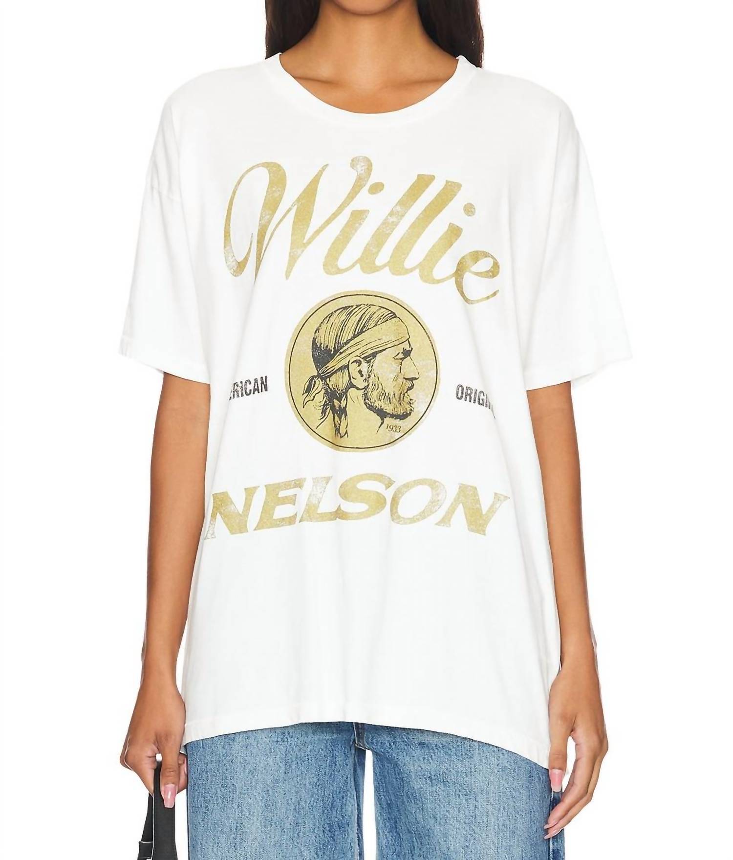 Футболка Willie Nelson American Original в винтажном белом цвете DAYDREAMER 
Футболка Willie Nelson American Original в винтажном белом цвете DAYDREAMER