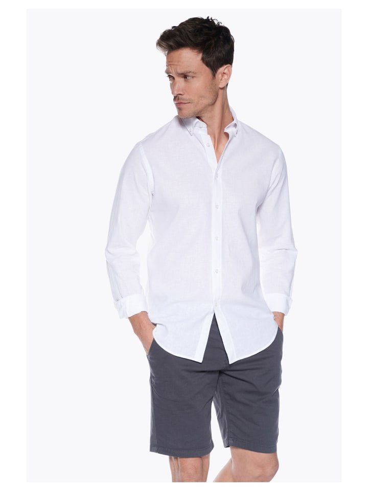 Рубашка Steffen Klein Leinenhemd Tailored Fit, белый
Рубашка Steffen Klein Leinenhemd Tailored Fit, белый