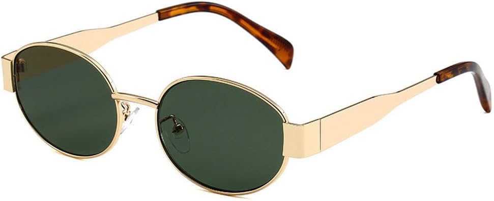 Женские солнцезащитные очки в маленькой металлической оправе овальной формы, модные, класса люкс, с защитой от УФ-излучения UV400, мужские винтажные солнцезащитные очки TKKTLLT, Green Leopard
Женские солнцезащитные очки в маленькой металлической оправе овальной формы, модные, класса люкс, с защитой от УФ-излучения UV400, мужские винтажные солнцезащитные очки TKKTLLT, Green Leopard