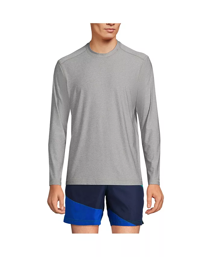 Мужская охлаждающая футболка для плавания SunShade UPF 50 с длинным рукавом Lands' End, серый
Мужская охлаждающая футболка для плавания SunShade UPF 50 с длинным рукавом Lands' End, серый