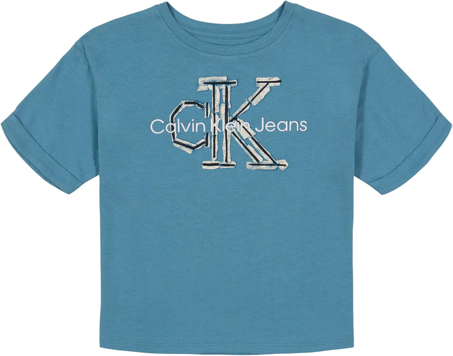 Футболка Calvin Klein для девочек с короткими рукавами и логотипом, удобная хлопковая футболка с внутренней стороной без бирки, Blue Collage
Футболка Calvin Klein для девочек с короткими рукавами и логотипом, удобная хлопковая футболка с внутренней стороной без бирки, Blue Collage