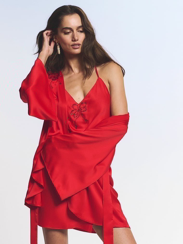 Платье-Комбинация с открытой спиной и блестящим бантом из атласа Victoria'S Secret, bright vermillion
Платье-Комбинация с открытой спиной и блестящим бантом из атласа Victoria'S Secret, bright vermillion